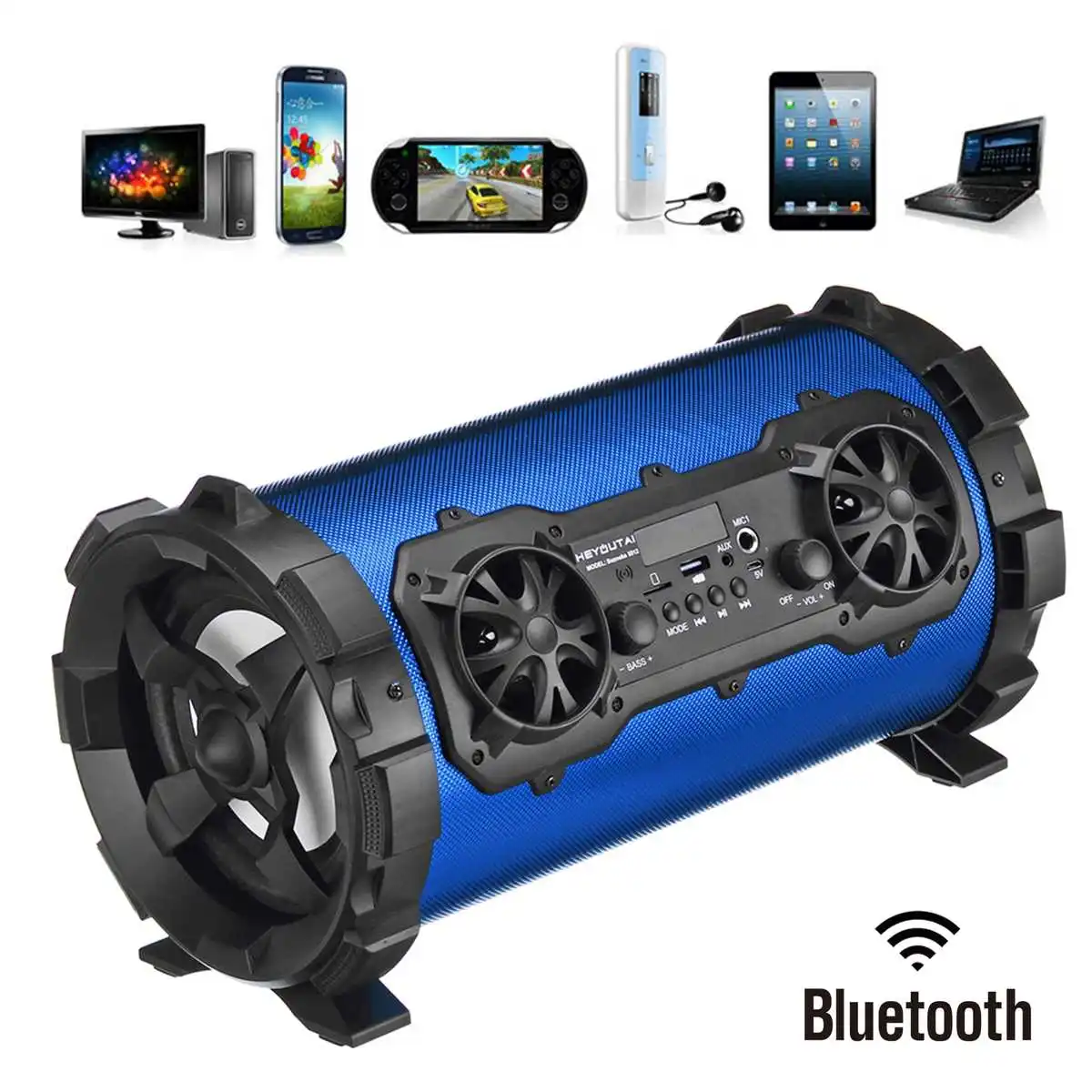 15 Вт bluetooth V4.1 динамик беспроводной громкий динамик звуковая система AUX/USB/TF карта fm-радио наружный портативный динамик музыкальный плеер