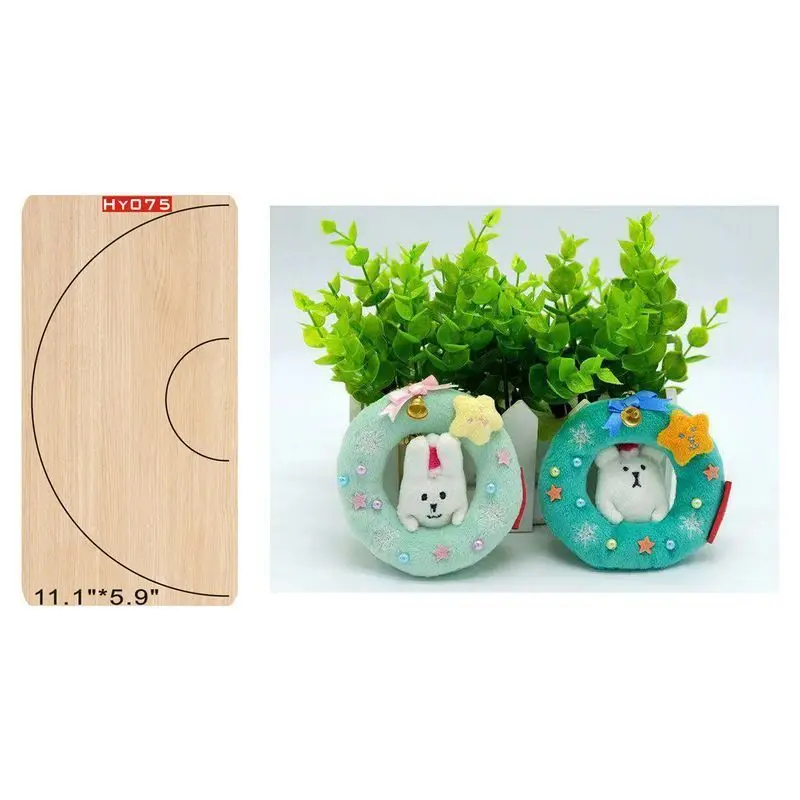 HY075 Round pendant decoration cutting dies die cut& wooden dies Suitable for common die cutting machines on the market - Цвет: HY075