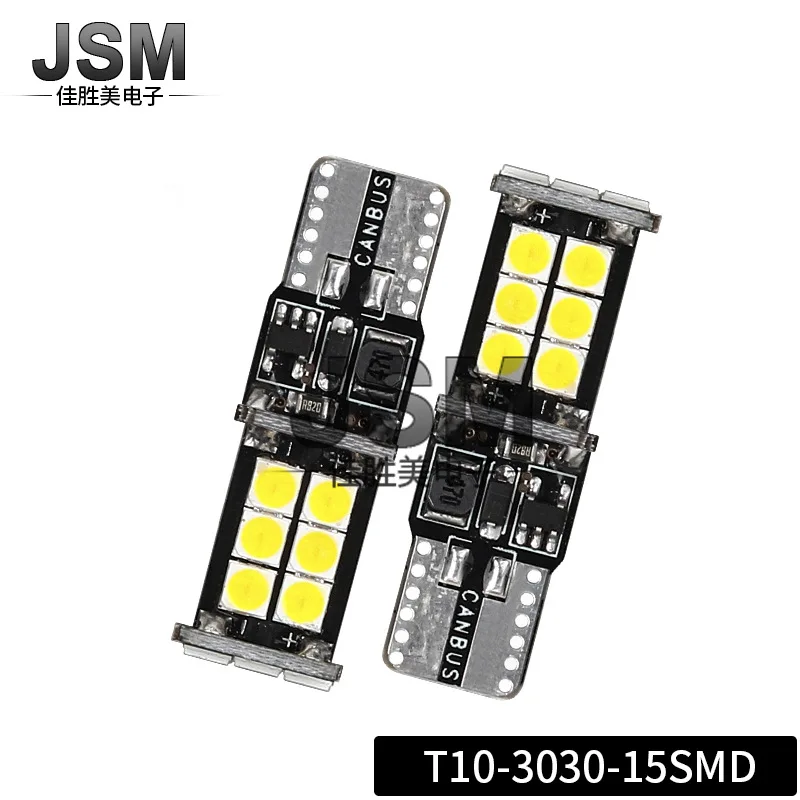 Led T10 3030 15Smd Decodifica Lampada Per Porta A Led Senza Elettrodo, Spia Di Larghezza, Lampada Targa Luci A Led Per Auto