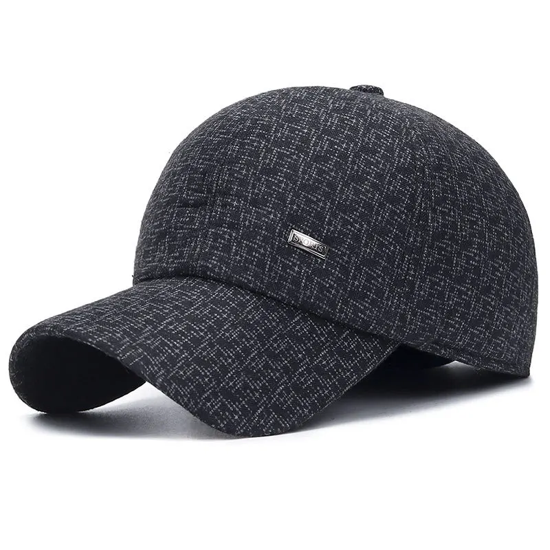 Baseball Cap Winter Hat Warm Cotton Snapback Caps Ear Protection Fitted Hats for Men Twenty One Pilots Dad Cap with Earmuffs - Цвет: 2