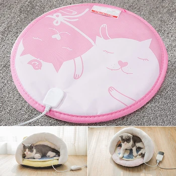 

Electric Heating Pet Cat Beds Mat Small Dog Bed Cushion Waterproof Fireproof Cloth Pets Heating Blanket 30 - 50 Celsius Warm