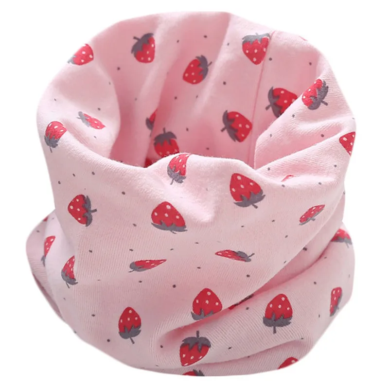 Весенне-осенний детский хлопковый шарф, Детские Зимние теплые шарфы, нагрудники для мальчиков и девочек, детский шейный платок с круглым вырезом - Цвет: A18