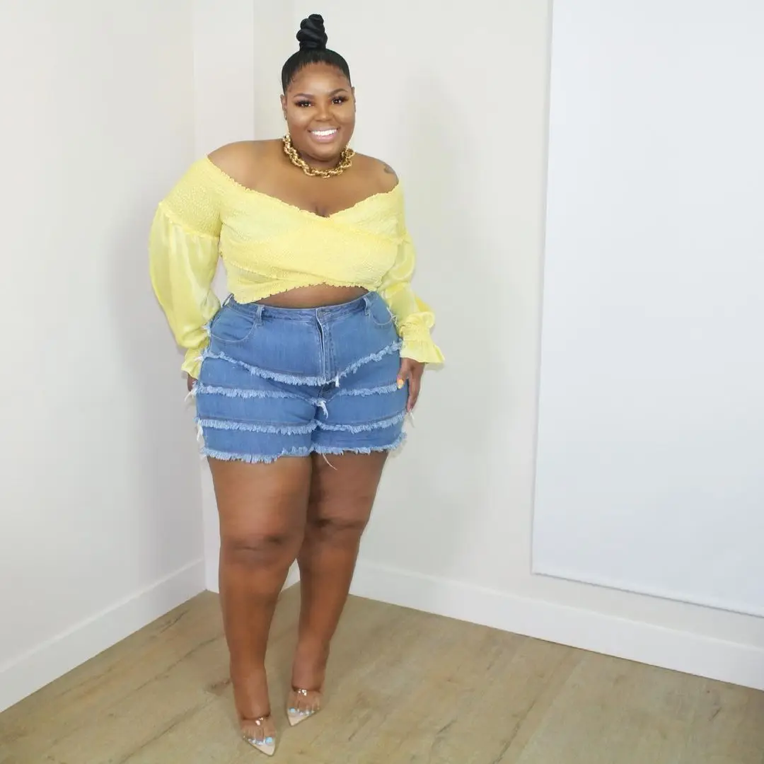 Plus Size Women Clothing Multi Layer 