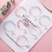 1 шт. модный браслет-цепочка с кристаллами и бусинами, браслет Ловец снов, бусины, ручная цепочка(фиолетовый, синий, зеленый, желтый, розовый