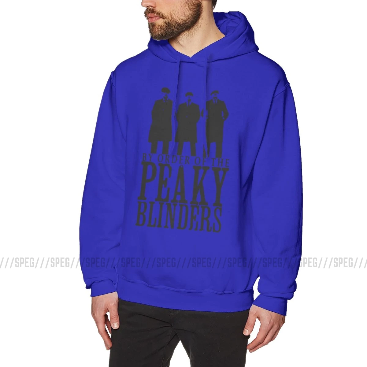 Peaky Blinders Hoodie Man Crazy Hoodie Shirt Arthur Thomas Tommy Shelby Cotton Gray Hooded Sweatshirts - Цвет: Синий