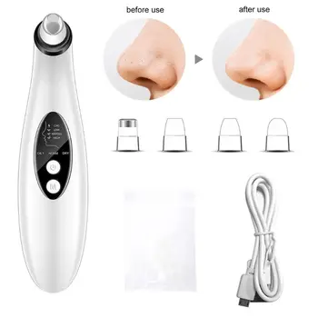 

Electric Facial Vacuum Suction Pore Cleaner Rechargeable Face Cleansing Blackhead Removal Spot Acne Skin Care
