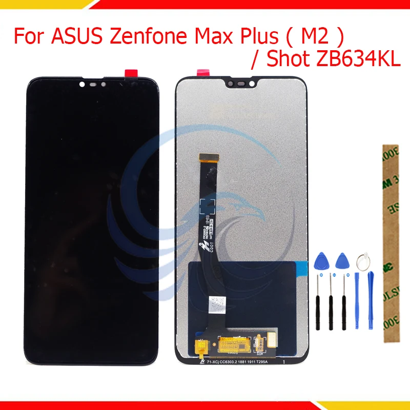 Протестированный ЖК-экран для ASUS Zenfone Max Plus ( M2 ) / Shot ZB634KL ЖК-дисплей с сенсорным