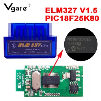

Mini ELM327 V1.5 OBD Scanner PIC18F25K80 Double PCB Bluetooth ELM 327 V1.5 OBD2 Car Code Reader for Android/Symbian Scanner