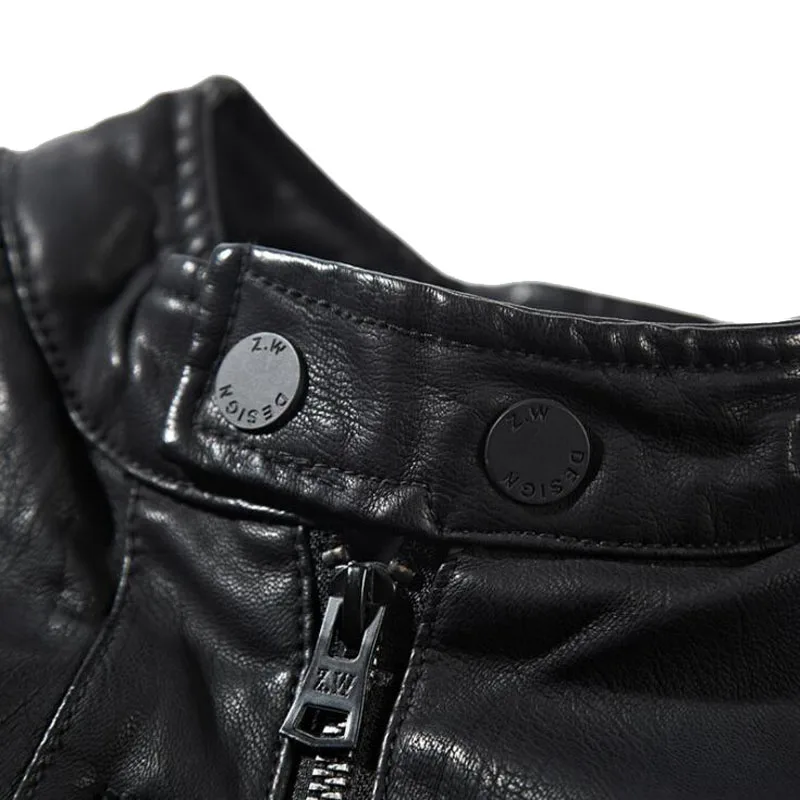 Высокое качество куртки для мужчин Slim Fit Модная Верхняя одежда куртка-бомбер VogueWinderbreaker PU мотоциклетная кожаная куртка модная
