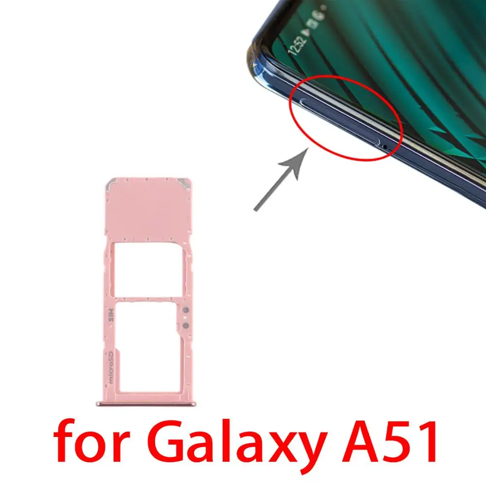 SIM Card Tray+SIM Card Tray+Micro SD Card Tray for Samsung Galaxy A71/A51/ A51/ A515|SIM Card Adapters| - AliExpress