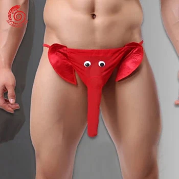 

Men Briefs Cute Elephant Bulge Pouch Mens Elastic T Back Breathable Fun Man Lingerie Erotic Underwear Sexy Underwear Clothes