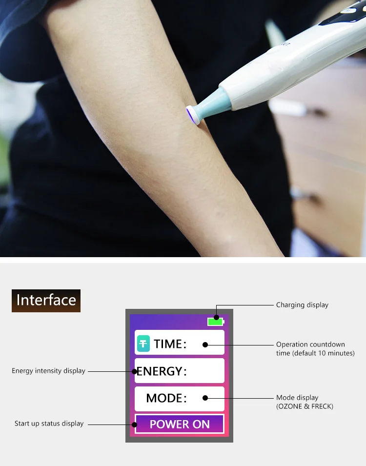 Mole point pen 2-in-1 Plasma ozone acne and wrinkle beauty instrument1