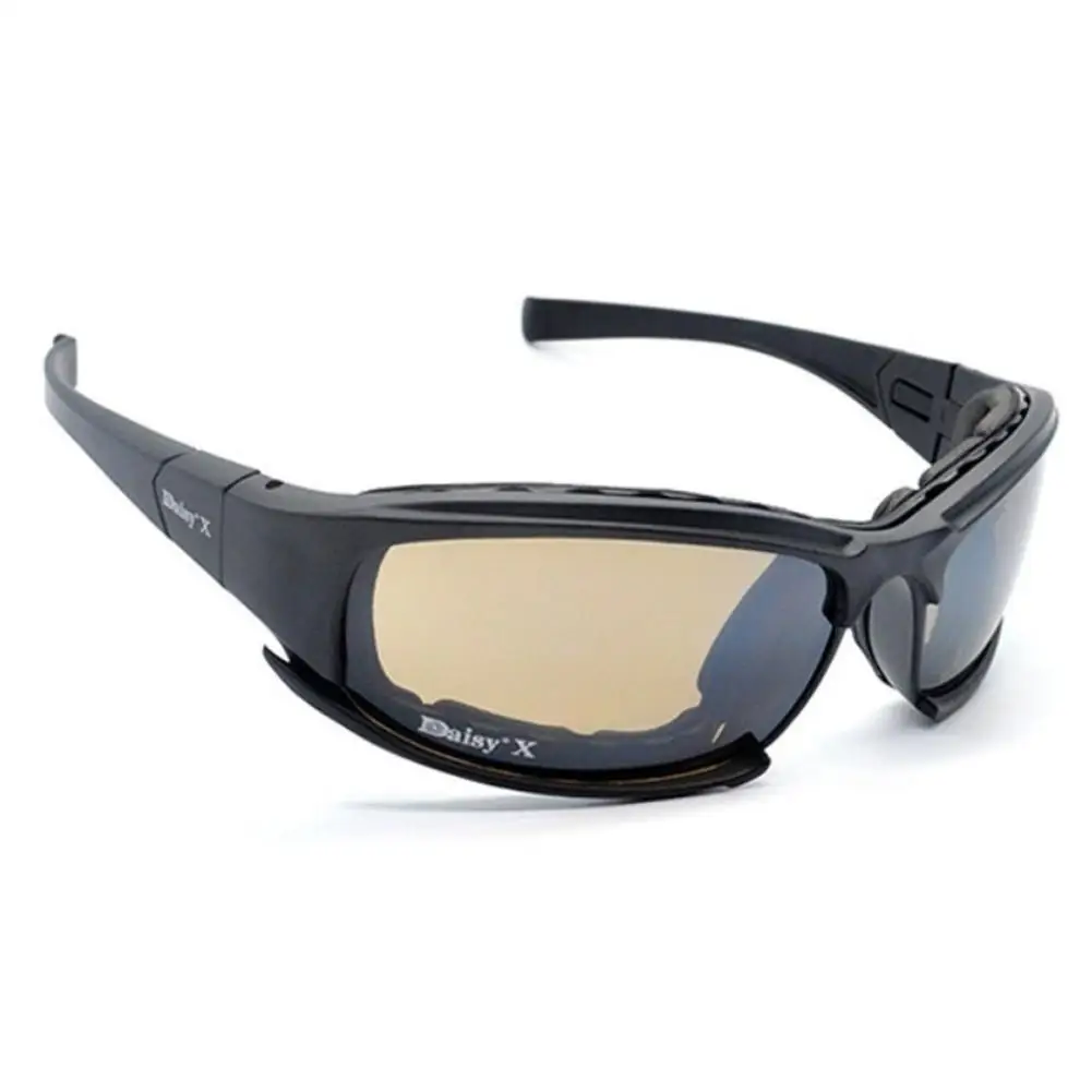 Tactical Sunglasses UV400 Protection Military Goggles Hunting, Shooting, Airsoft Outdoor Activities Eyewear 4 Lenses