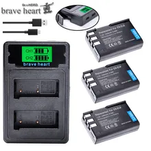 Batterie Bateria EN-EL9A EN-EL9 EN EL9 el9a ENEL9A ENEL9 avec double chargeur type-c pour appareil photo Nikon D40 D40X D60 D3000 D5000 L15