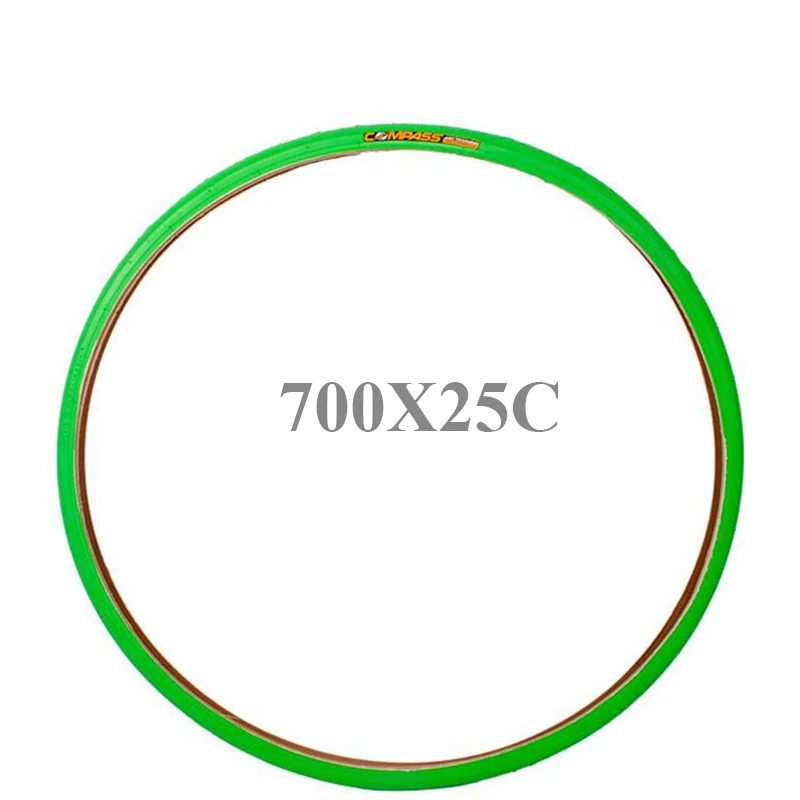 700 25C lvse Велосипедные шины с компасом 700C 700* 23C 700* 25C Fixie велосипедные шины, сверхлегкие шины для шоссейных велосипедов 700 Pneu, анти-ударная энергия, многоцветные - Цвет: 700 25C lvse