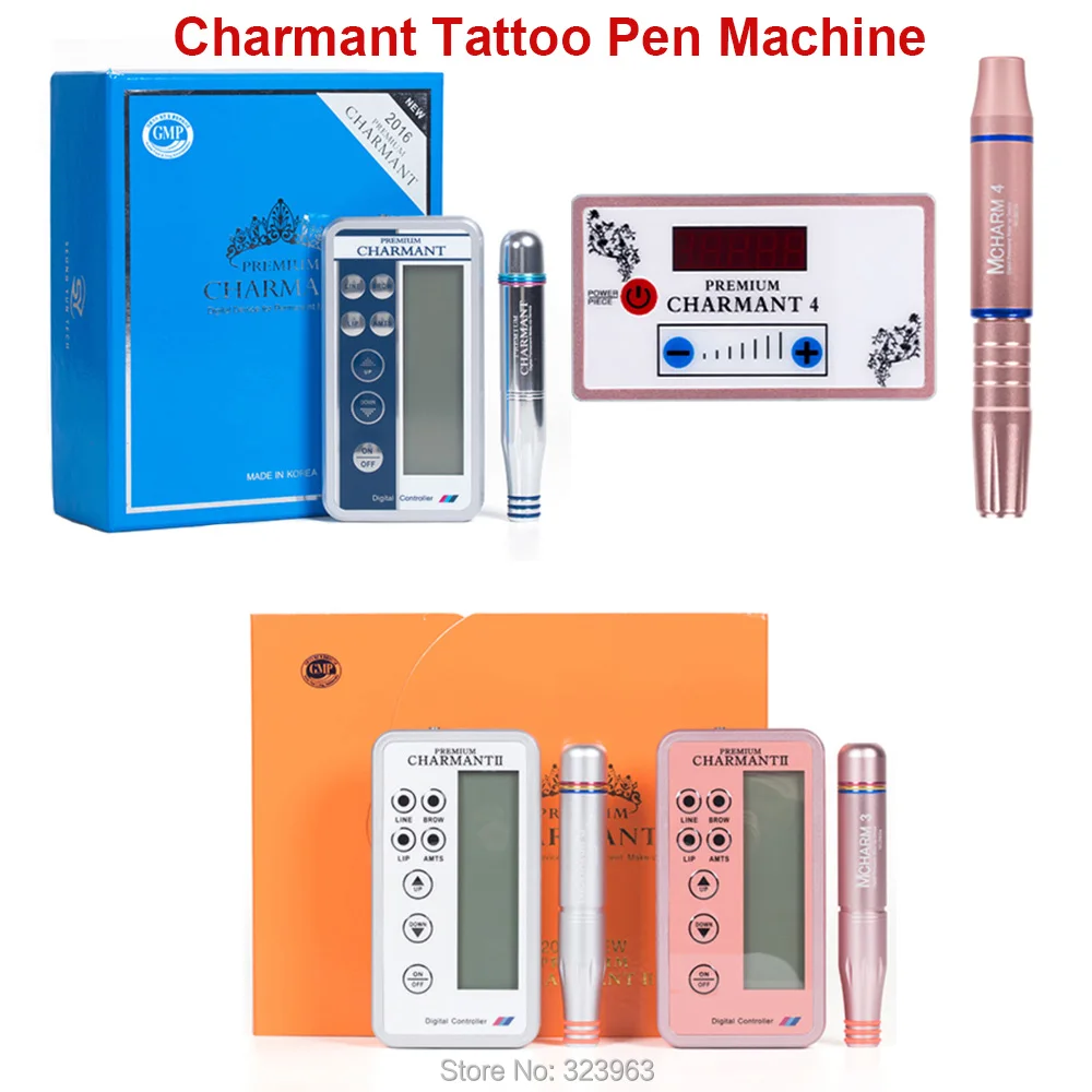 Charmant II 3 4 Tattoo Pen Machine for Semi-permanent Makeup Dermograf Microblading Eyebrow Lip MTS Liner Shader Embroidery | Красота и