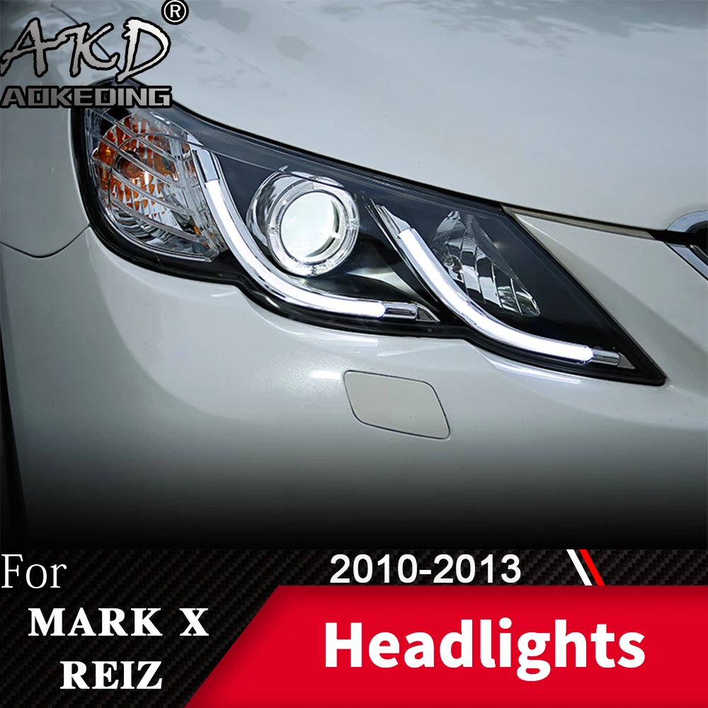 Передняя фара для автомобиля Toyota Mark X 2010 2013 Reiz головной светильник s туман дневные