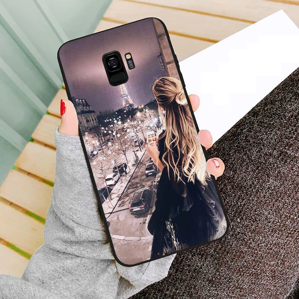 Эйфелева башня Мягкий силиконовый чехол для телефона для samsung S6 S7 край S8 S9 S10e Note 8, 9, 10, плюс M10 20 30 40 - Цвет: B6
