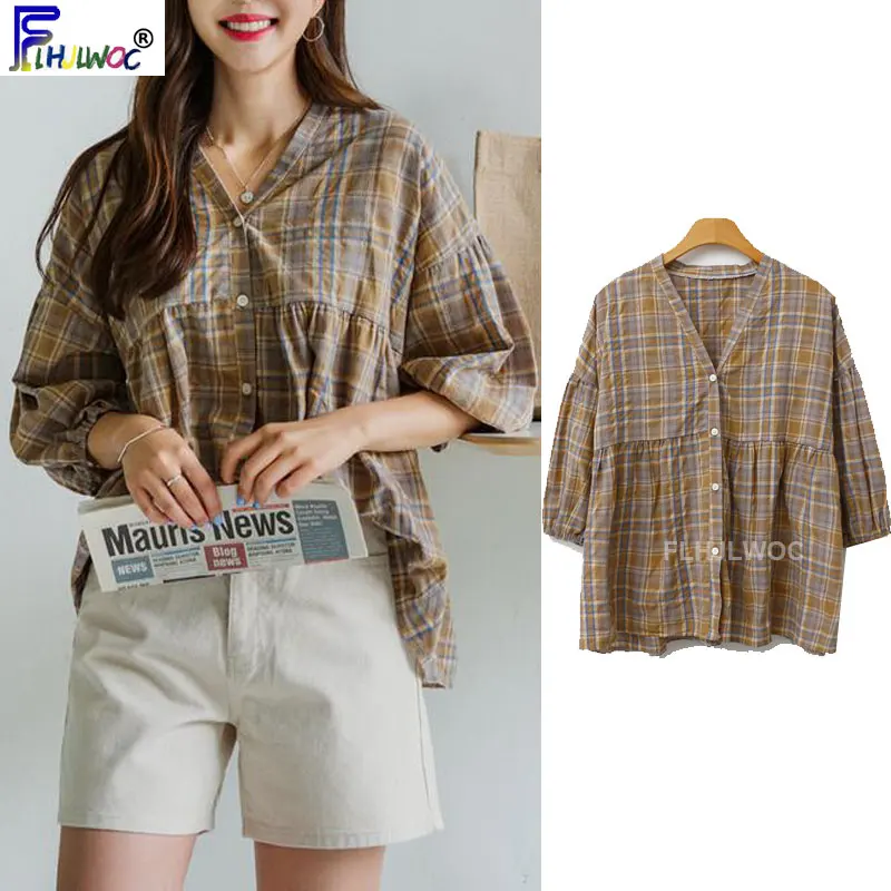 

Cute Sweet Tops Hot Women Korean Japanese Style Clothes Button Shirts Blouses Preppy Style Vintage Top Blouse camisas mujer 8215