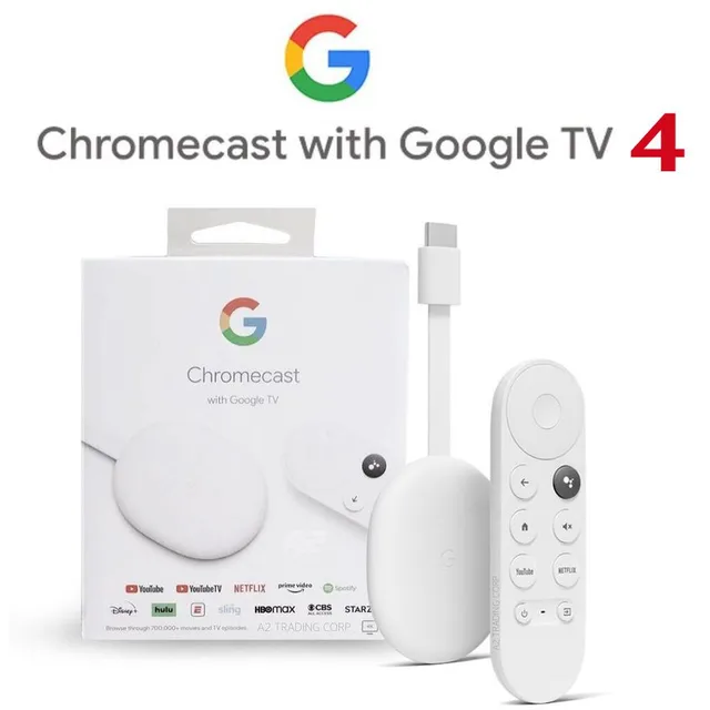 Original New Google Chromecast 4/chromecast 3 With Google Tv | Ready Stock  | Android 10 | Netflix Certified, Dolby Vision\u0026atmos - Set Top Box -  AliExpress