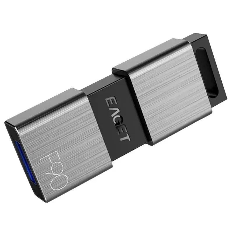 EAGET F90 Портативный Бизнес металлический USB 3,0 U диск в коробке sub Флеш накопитель 16/32/64/128/256 gb Оперативная память данных внешнее запоминающее устройство ручка