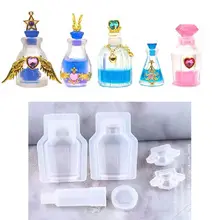 Pack of 5 Handmade Small Bottle Container UV Resin Epoxy Resin Casting Mould Silicone Mold Jewelry Casting Art Craft