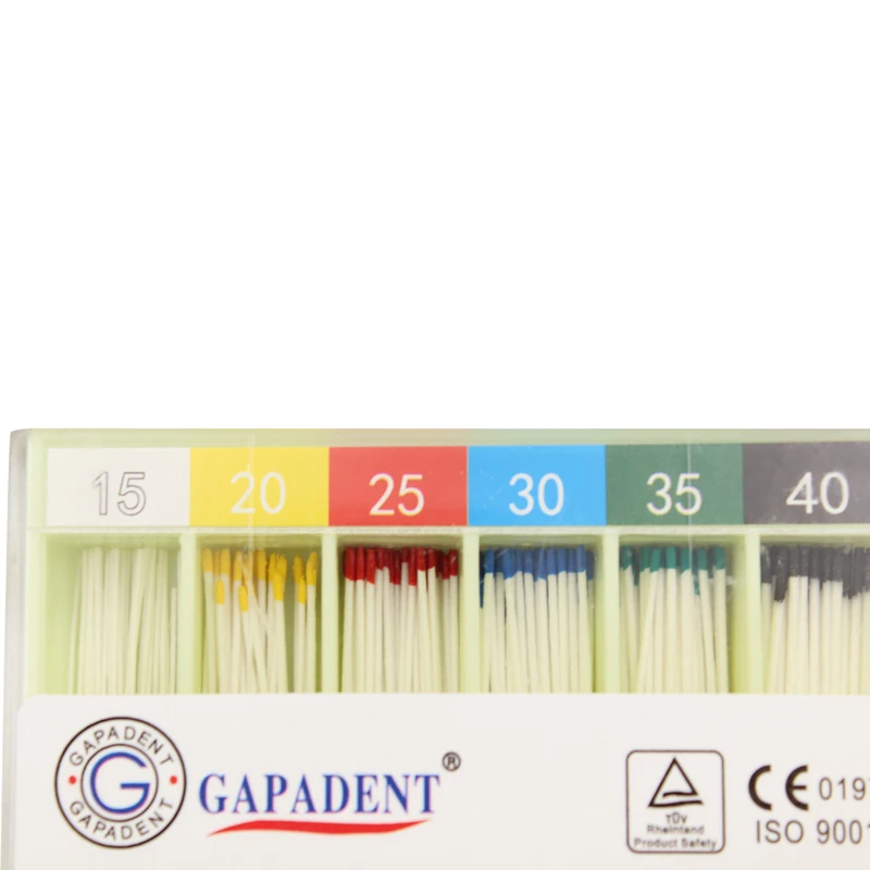 200pcs/pack Dental Absorbent Paper Points Root Cancel Endodontics Cotton Fiber Tips Dentist Product Mixed Sizes#15-40