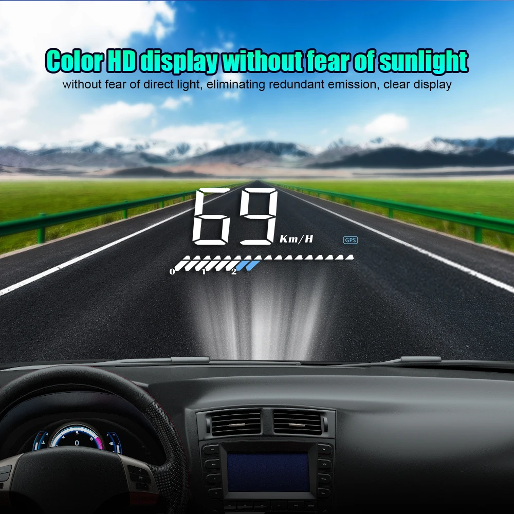   ý HUD  ÷, OBD II/GPS ̽,  ӵ  RPM    Ÿ,   