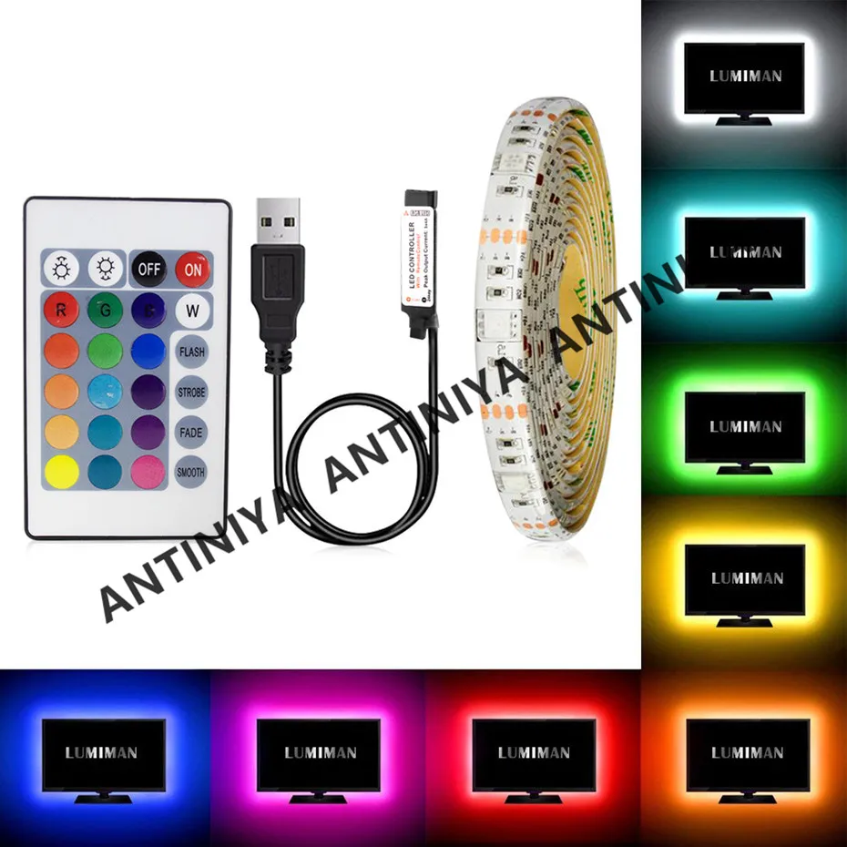 Гибсветильник Светодиодная лента SMD2835 RGB водонепроницаесветодиодный LED