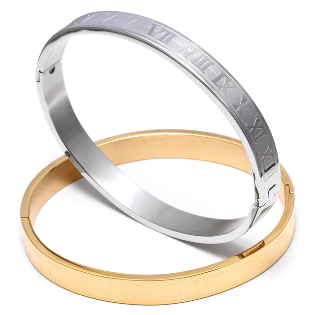 316L Stainless steel bangle Men bracelet Titanium Adjustable Opening cuff Charm jewelry pulseras hombre luxury jewelry bangles 3