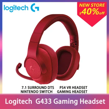 

Logitech G433 Gaming Headset 7.1 Surround DTS Headphone with Mic Nintendo Switch VR PS4 Xbox One For PC Mobile Gamer