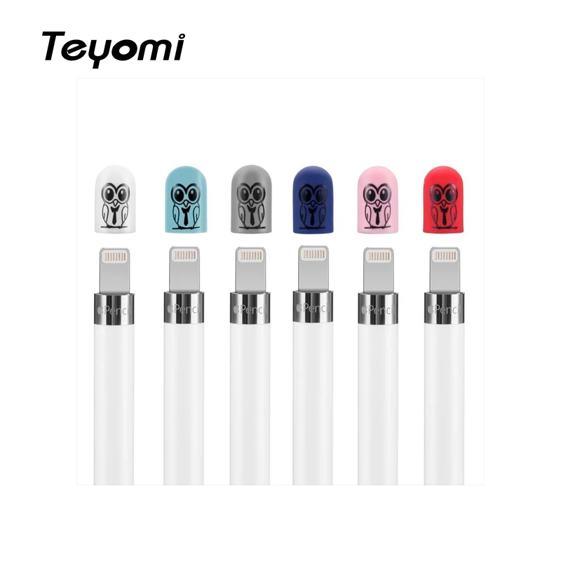 Чехол-карандаш для Apple Teyomi 6 шт. силиконовый защитный сменный мультяшный рисунок