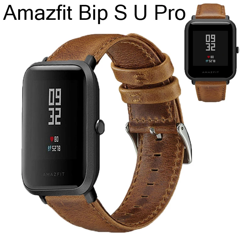 Ремешок для смарт часов Xiaomi Huami Amazfit Bip Lite S U PRO кожаный браслет с пятнами amazfit gts 2 2e