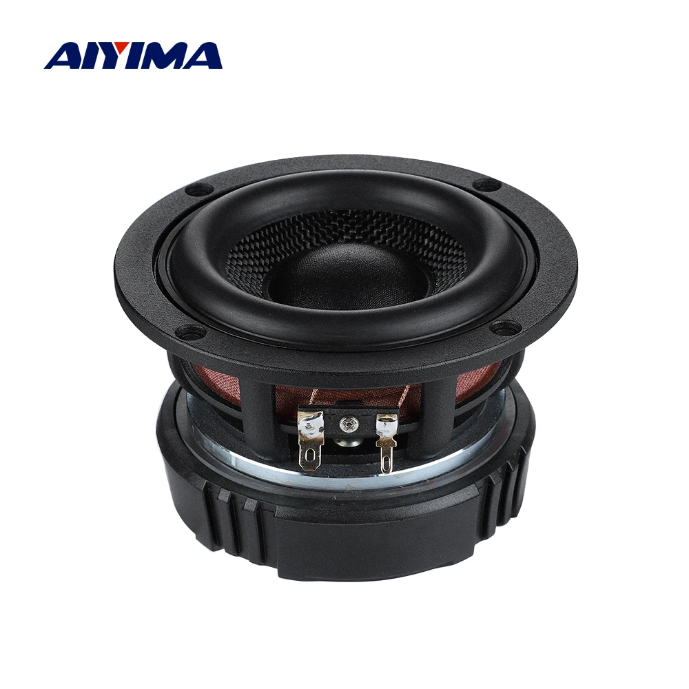 AIYIMA 1ks 4.5 palec subwoofer reproduktor hifi 4/8 ohm 50W skleněná textilní vlákna bazén hluboká nízký bookself woofer amplión velký magnetický