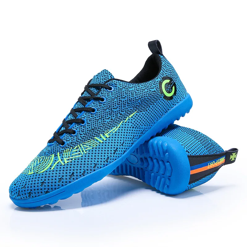 Стиль футбольные бутсы дышащие Fly Woven-C Luo 11 сломанные ногти мужские Детские Молодежные плоские 2050 для ногтей