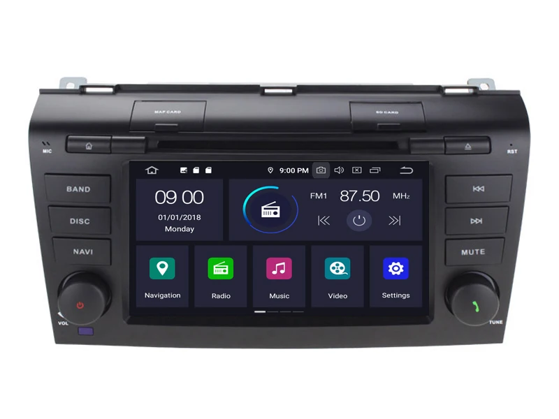 Perfect AVGOTOP 2+16GB/4+64GB Android 9 Bluetooth GPS Car Player Multimedia For MAZDA 3 2003-2009 6