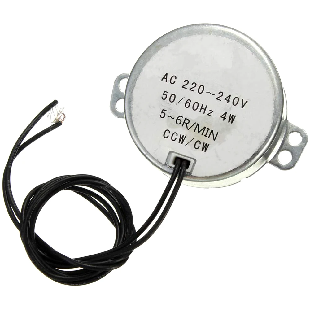 Синхронный двигатель для Ac 220 v-240 v 5-6 об/мин 50/60 Гц 4w Cw/Ccw диапазон Мощность инструмент Аксессуары