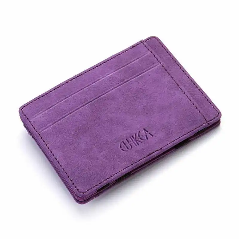 

Ultra Thin Mini Wallet Men's Small Wallet Business PU Leather Magic Wallets High Quality Coin Purse Credit Card Holder Wallets