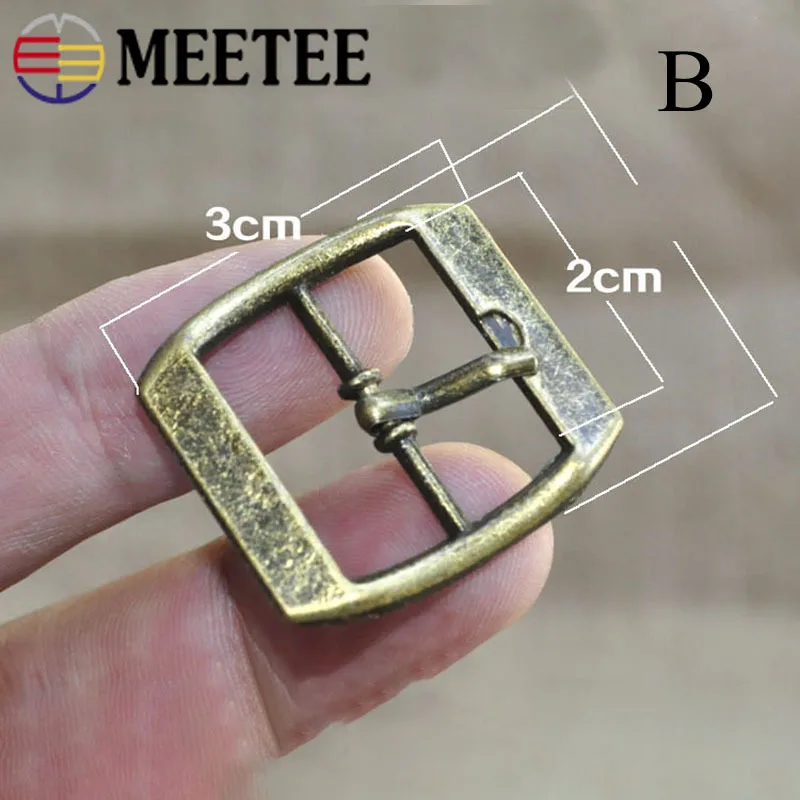 Meetee 5/10 шт. ID20mm металлический штырь бронзовая Пряжка Регулировка ремешков кнопка сумки из натуральной кожи Чемодан кожа скобяные изделия Аксессуары BF502