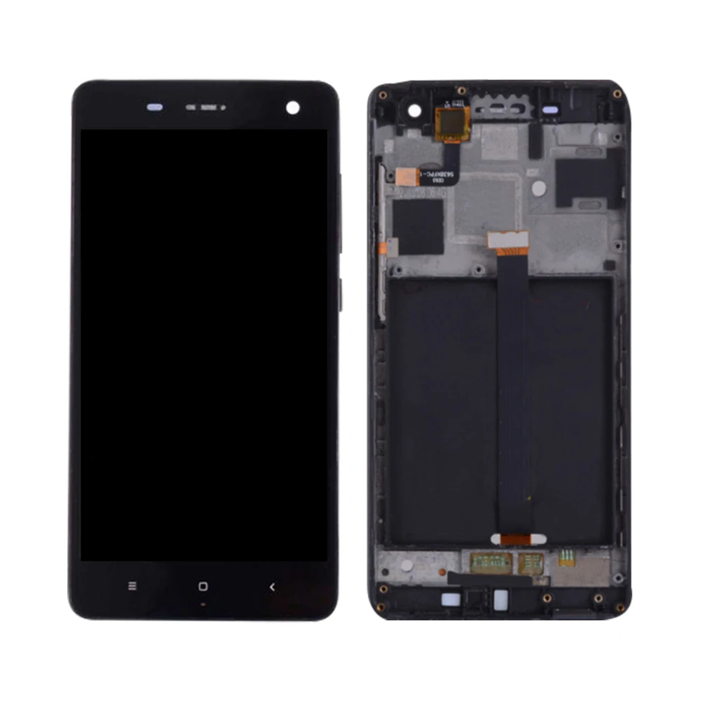 5," для Xiaomi Mi 4 lcd кодирующий преобразователь сенсорного экрана в сборе для Xiaomi Mi 4 дисплей с рамкой Замена M4 двойной экран