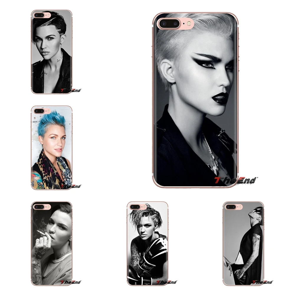 Australian star Ruby Rose Transparent TPU Cover Bag For Xiaomi Mi6 Mi 6 A1 Max Mix 2 5X 6X Redmi Note 5 5A 4X 4A A4 4 3 Plus Pro |