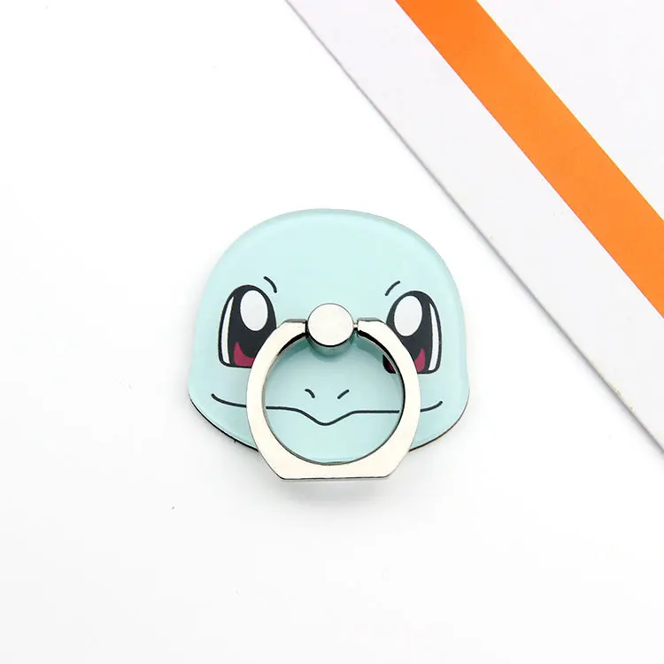 1 шт. Кристалл рисунок Пикачу psyduck 360 градусов металлический палец кольцо для телефона мобильный телефон вспомогательные игрушки