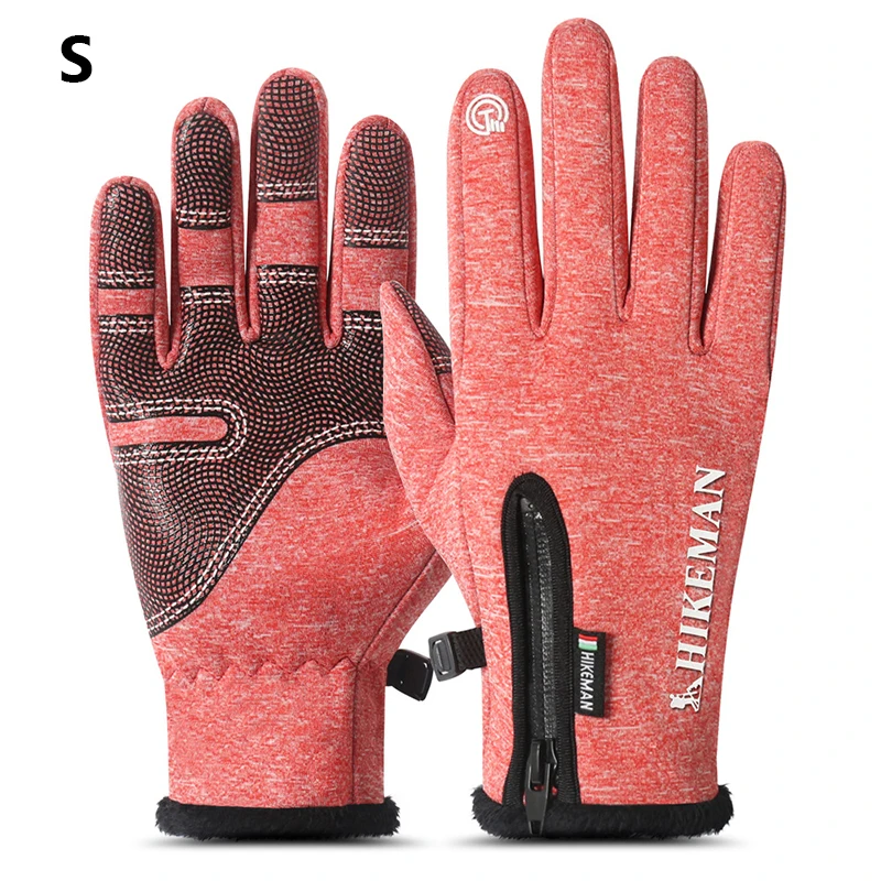 Winter Gloves Touch Screen Waterproof Windbreaker Mitten Unisex Men Women Warm Motorcycle Ski Gloves Outdoor Fleece Gloves