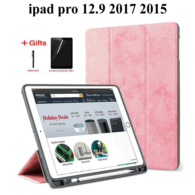 Умный чехол для iPad Pro 12 9 2017/2015 A1670 A1671 A1584 A1652 с держателем карандашей планшета из