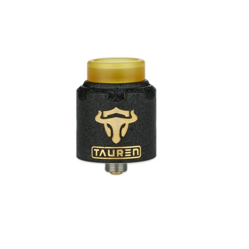 Brass Black THC Таурен RDA обслуживаемый капельный атомайзер 24 мм Диаметр с 28 микро воздушными отверстиями с двух сторон подходит для THC Таурен MechMOD - Цвет: Brass Black