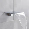 Chrome/Brushed Golden/Black Bathtub Faucet Waterfall Nozzle Faucet Replacement Piece Bath Basin Faucet Single Water-Tap New Hot 3