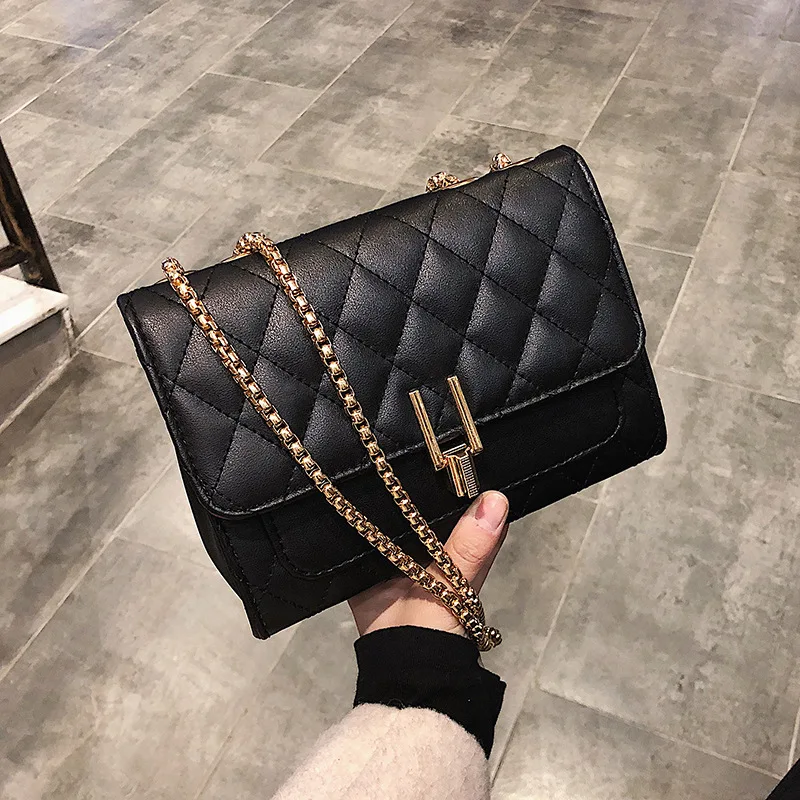 

CHIC Bag Women's 2018 New Style Fashion Graceful Rhombus Casual Versatile Chain Shoulder Square Sling Bag