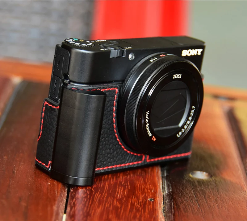 Натуральная кожа Камера ручка крышки чехол corium сумка Защитная основа для sony rx100ii rx100iii rx100iv rx100v rx100vi RX100m6 M5
