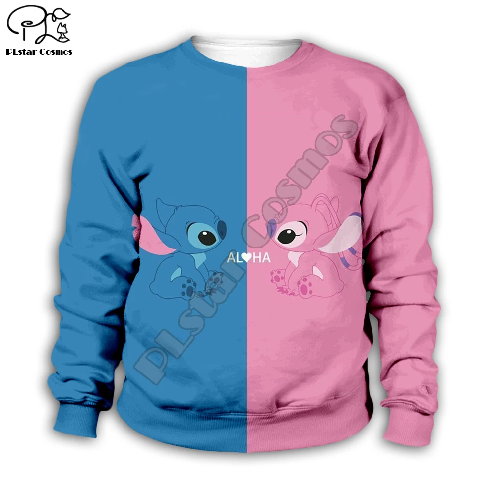 Детская одежда; толстовки с капюшоном в стиле аниме kawaii Lilo Stitch; толстовка для мальчиков с героями мультфильмов; модный стиль-14