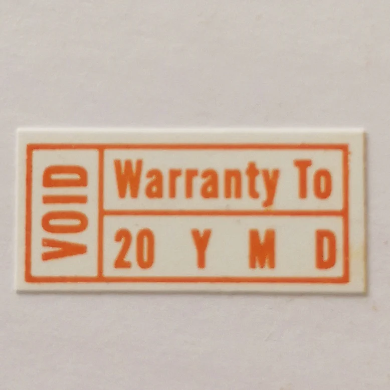 30000pcs/lot 1.5x0.7cm Warranty To year month day VOID if tampered seals label stickers Item No. V19 | Канцтовары для офиса и